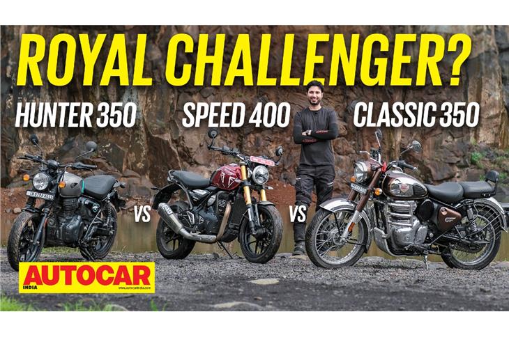 Triumph Speed 400 vs RE Hunter 350 vs RE Classic 350 comparison video